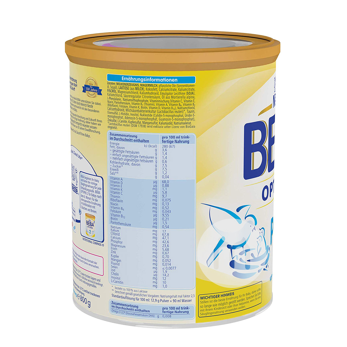 BEBA 德國雀巢貝巴能恩嬰兒奶粉PRE段*6 海外本土原版