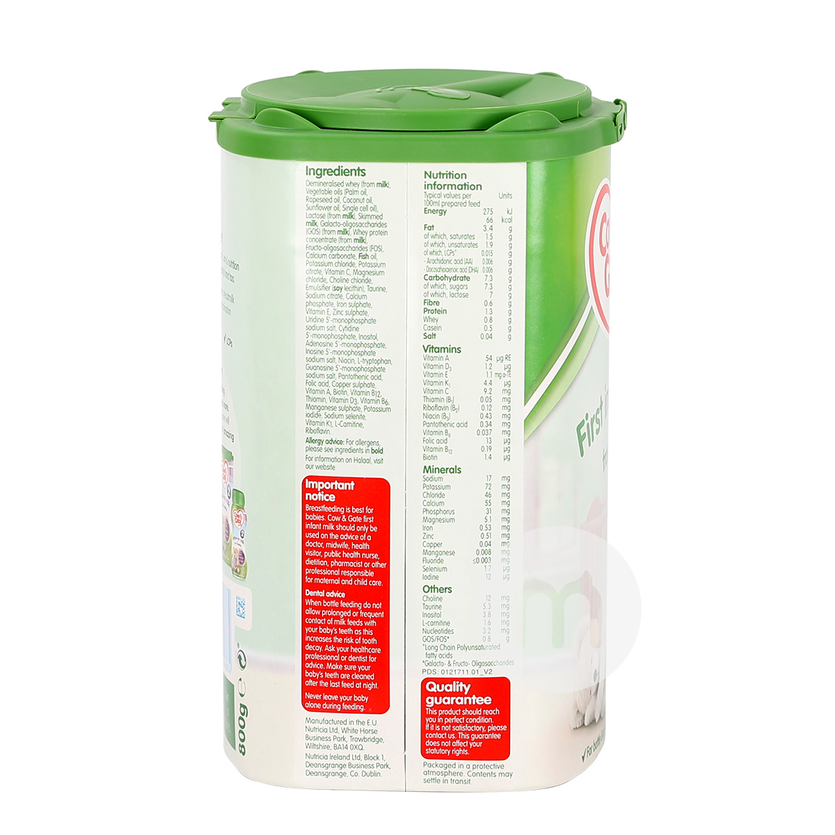 Cow&Gate 英國牛欄奶粉1段*4罐 海外本土原版