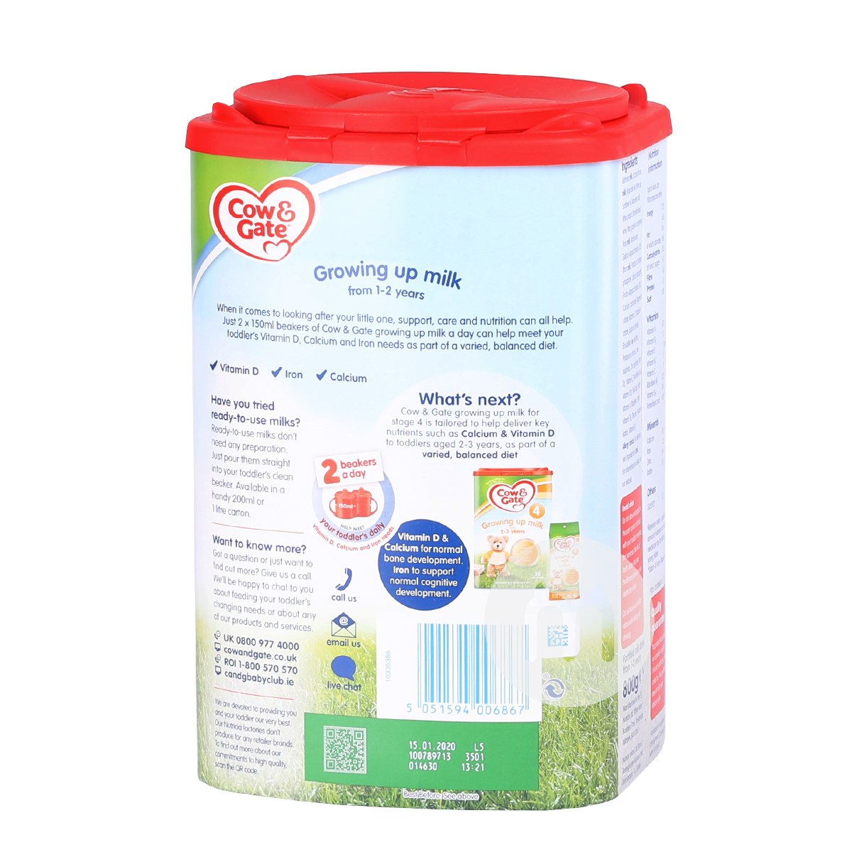 Cow&Gate 英國牛欄奶粉3段*8罐 海外本土原版