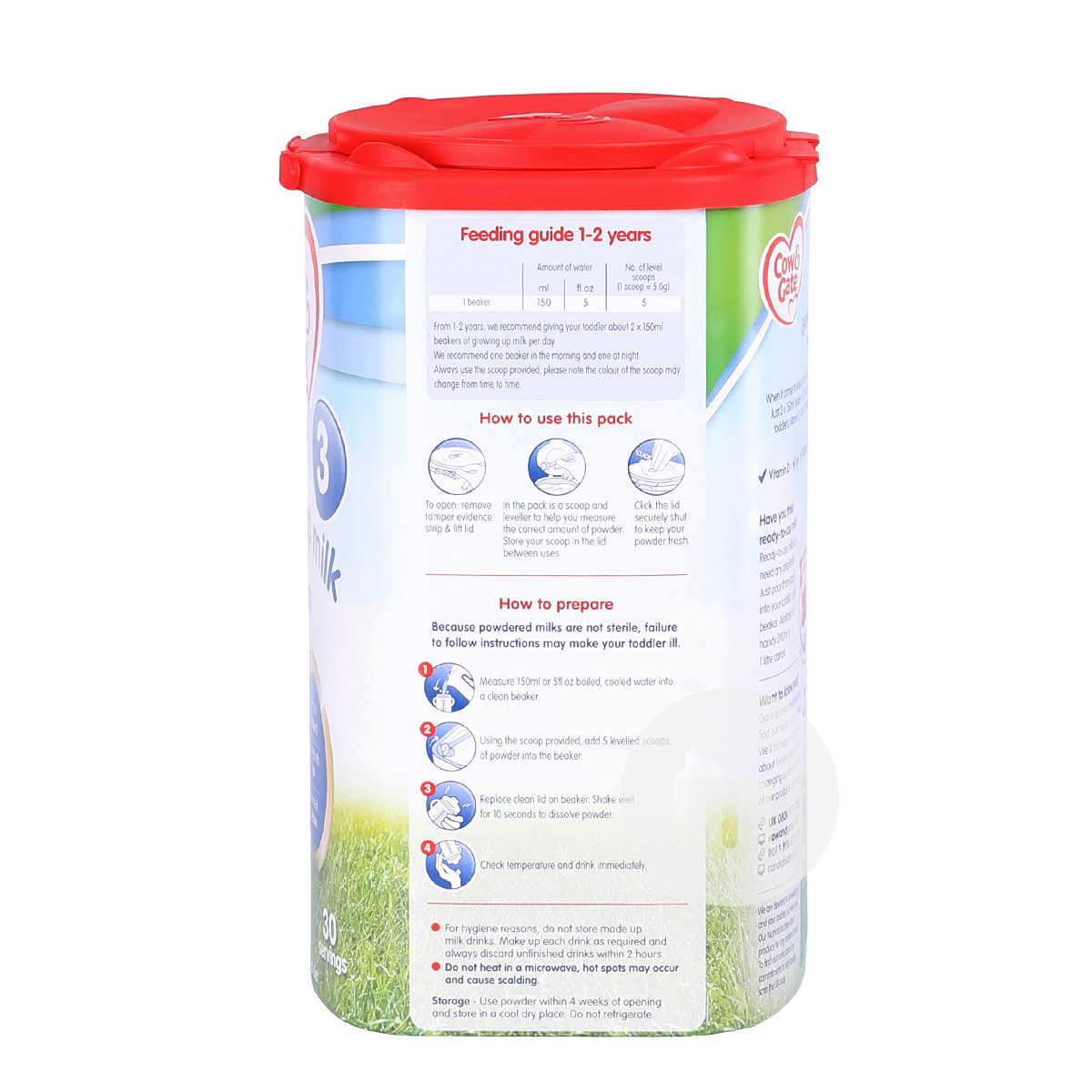 Cow&Gate 英國牛欄奶粉3段*8罐 海外本土原版