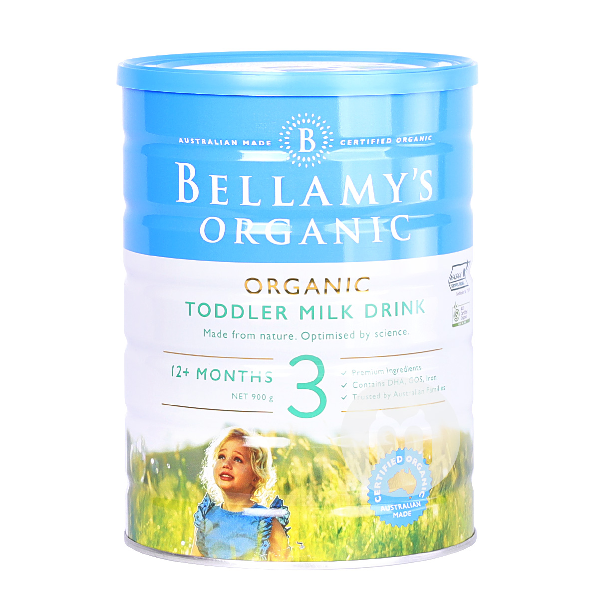BELLAMY'S 澳洲貝拉米有機嬰兒奶粉3段900g*3罐 澳洲本土標準