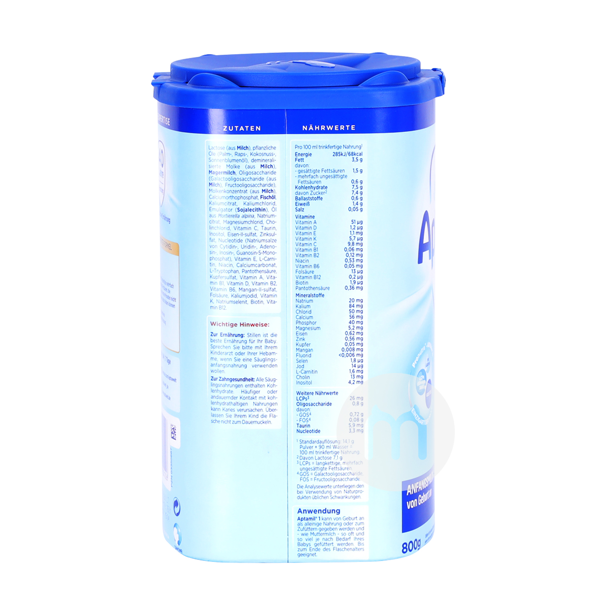 Aptamil 德國愛他美奶粉1段*6罐 海外本土原版