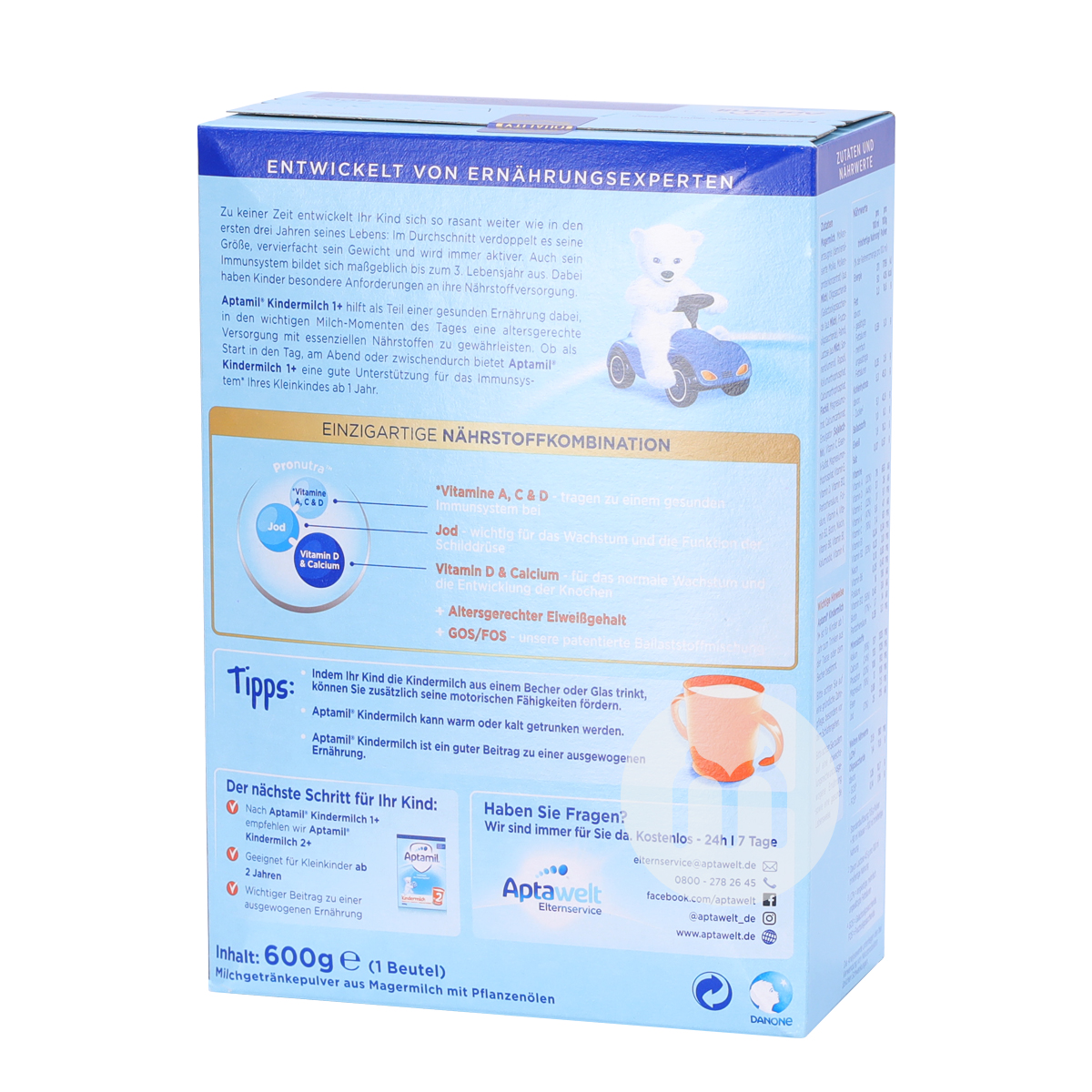 Aptamil 德國愛他美奶粉1周歲以上*8盒 海外本土原版