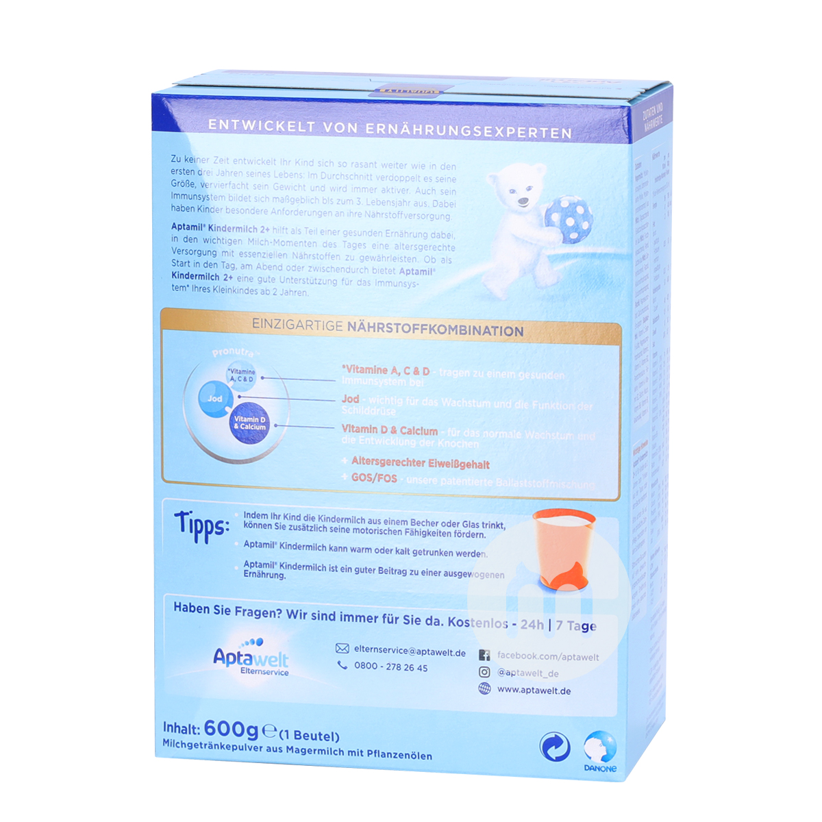 Aptamil 德國愛他美奶粉2周歲以上*8盒 海外本土原版