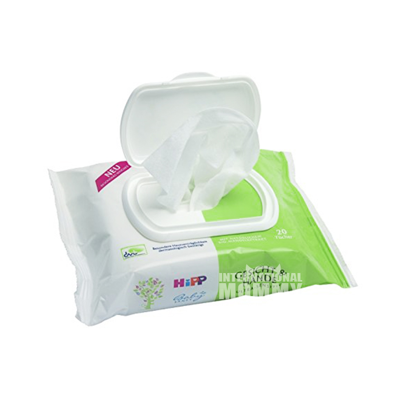 HiPP 德國喜寶嬰幼兒寶寶手臉專用低敏濕巾*8 海外本土原版