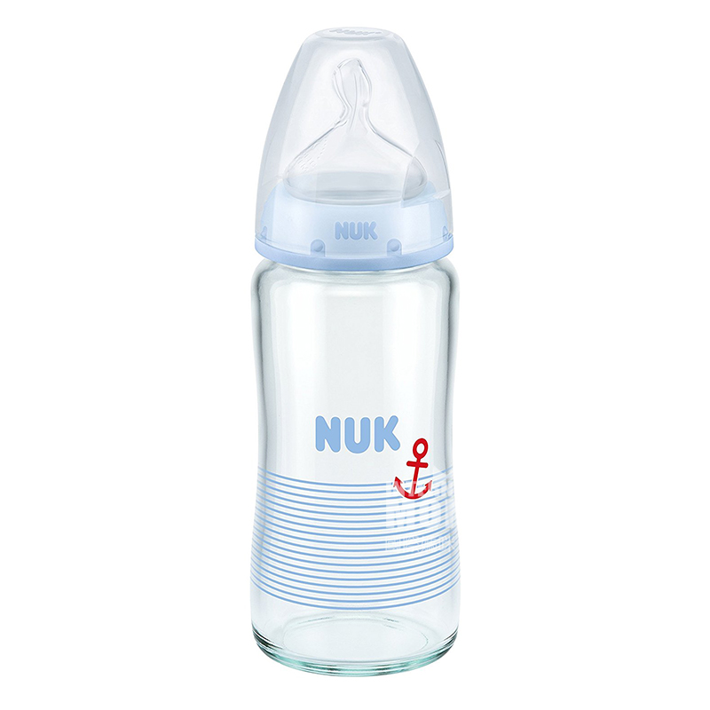 NUK 德國NUK寬口玻璃奶瓶240ml 0-6個月 海外本土原版