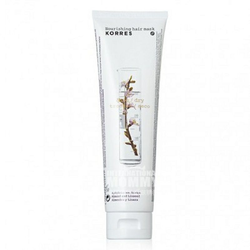 KORRES 希臘珂諾詩杏仁亞麻籽油發膜 海外本土原版