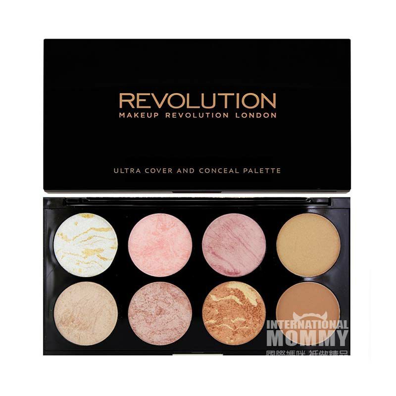MAKEUP REVOLUTION 英國MAKEUP REVOLUTION 8色閃亮腮紅修容盤 海外本土原版