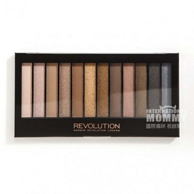 MAKEUP REVOLUTION 英國MAKEUP REVOLUTION 12色混合眼影盤 海外本土原版