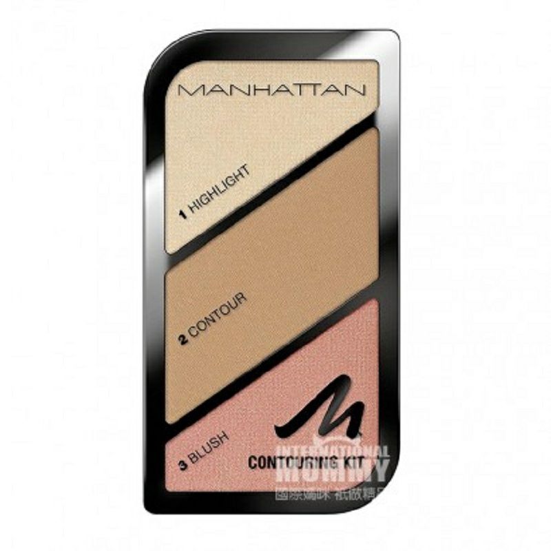 MANHATTAN 德國曼哈頓高光陰影三色修容粉 海外本土原版