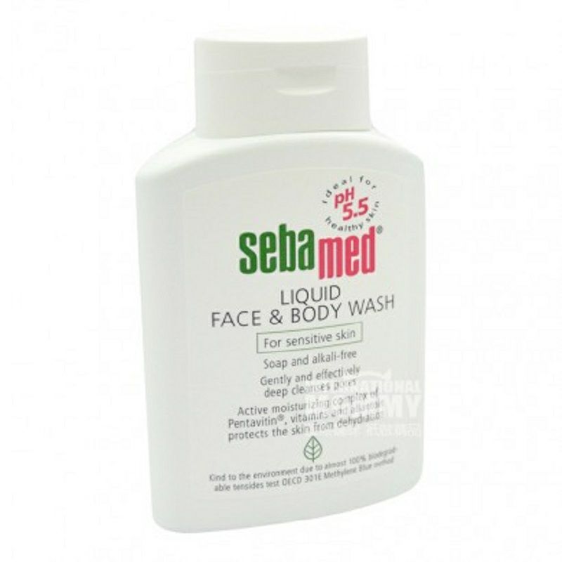 Sebamed 德國施巴敏感肌清潔保濕可潔面沐浴露200ml 海外本土原版