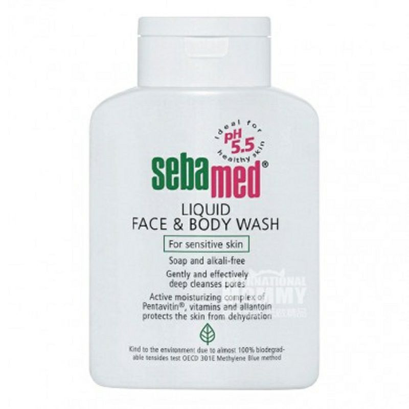 Sebamed 德國施巴敏感肌清潔保濕可潔面沐浴露500ml 海外本土原版