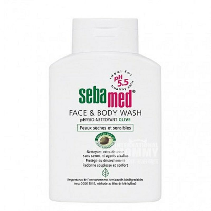 Sebamed 德國施巴橄欖潤膚可潔面沐浴露200ml 海外本土原版