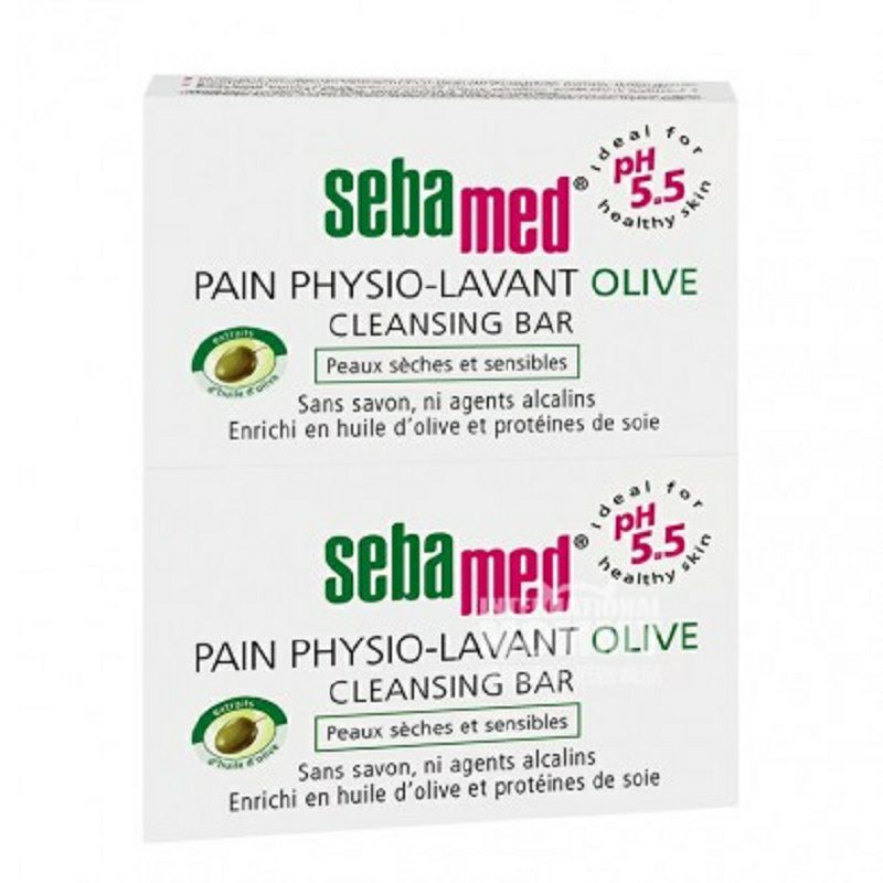 Sebamed 德國施巴無皂堿橄欖精華控油保濕潔面潔膚皂兩塊裝 海外本土原版
