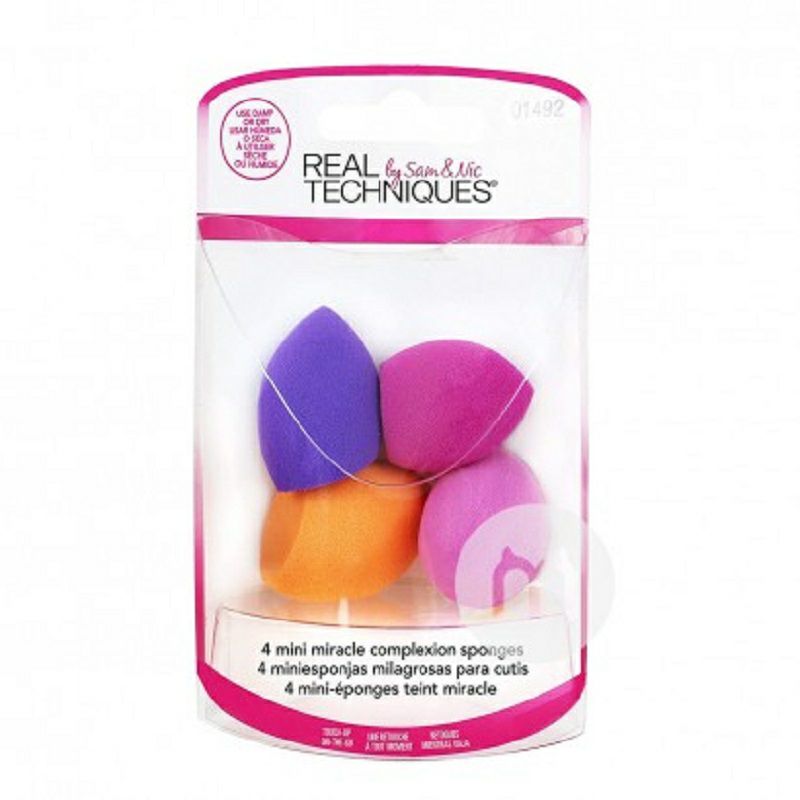 REAL TECHNIQUES 英國REAL TECHNIQUES奇跡煥膚迷你美妝蛋4只裝 海外本土原版