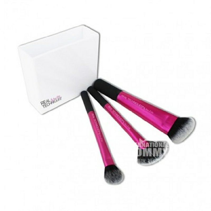 REAL TECHNIQUES 英國REAL TECHNIQUES修容化妝刷套裝3只裝 海外本土原版