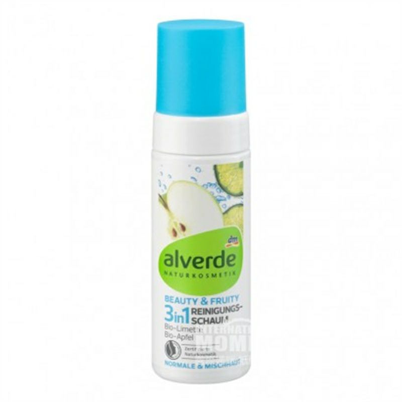 Alverde 德國艾薇德天然有機青檸蘋果3合1潔面泡沫孕婦可用 海外本土原版
