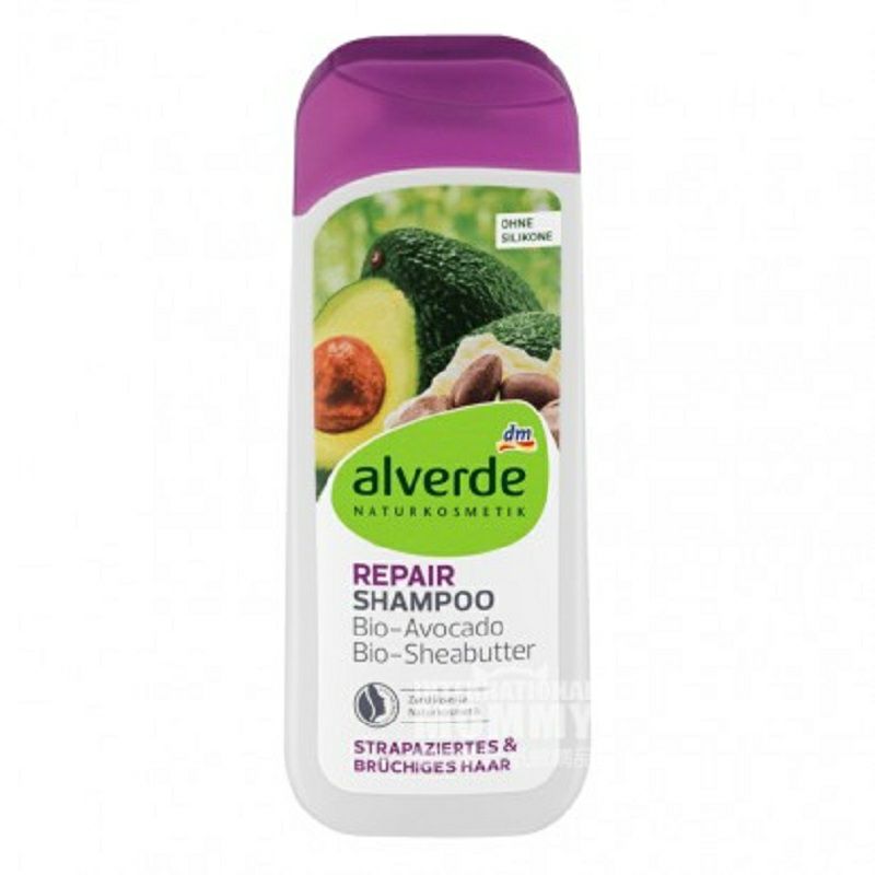 Alverde 德國艾薇德天然鱷梨乳木果強韌修護洗發水 海外本土原版