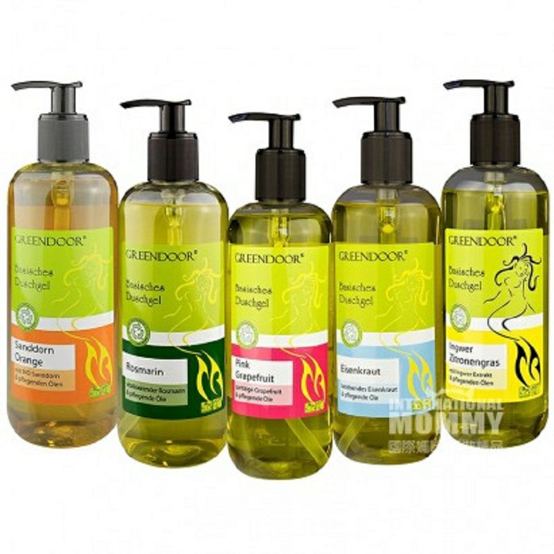 GREENDOOR 德國綠門天然有機薑檸檬草沐浴露 海外本土原版