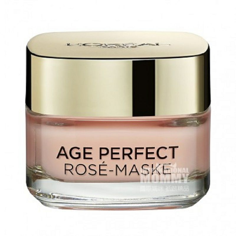 L'OREAL Paris 法國巴黎歐萊雅金致臻顏玫瑰茉莉花面膜泥 海外本土原版