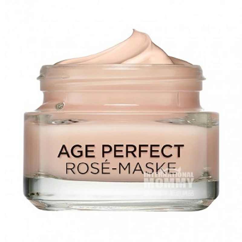 L'OREAL Paris 法國巴黎歐萊雅金致臻顏玫瑰茉莉花面膜泥 海外本土原版