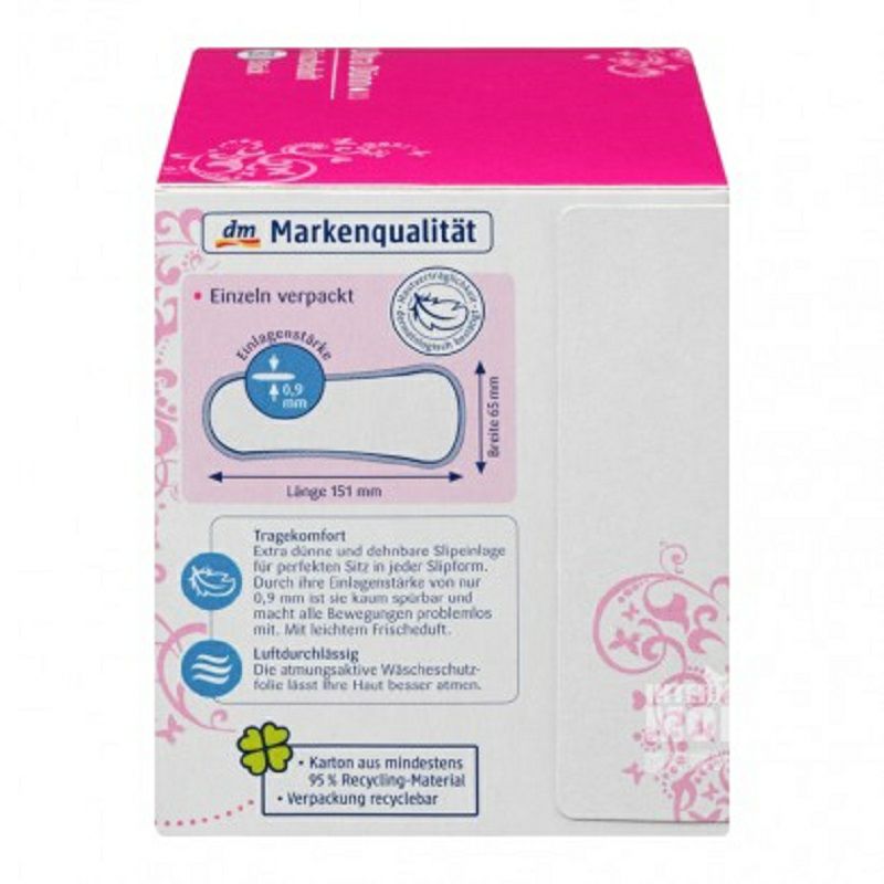 Jessa 德國Jessa棉質超薄透氣清新護墊30片裝*4 海外本土原版