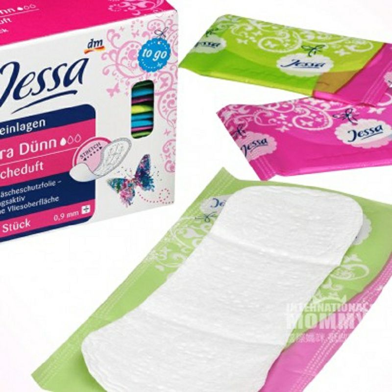 Jessa 德國Jessa棉質超薄透氣清新護墊30片裝*4 海外本土原版