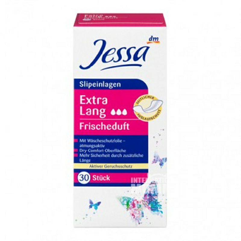 Jessa 德國Jessa超長3滴水衛生護墊30片裝*4 海外本土原版