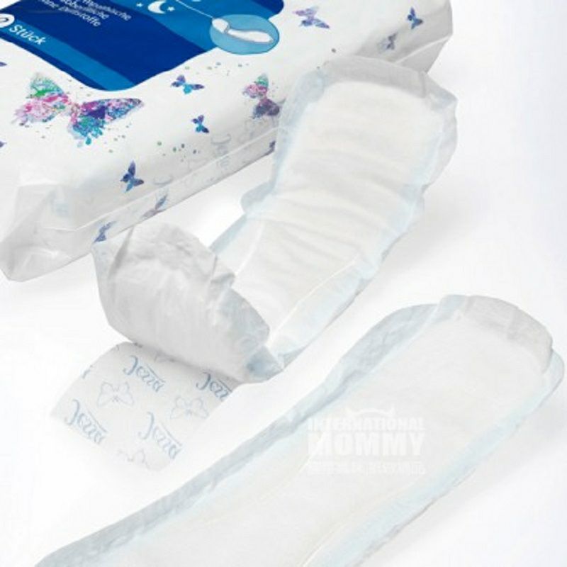 Jessa 德國Jessa綿柔無香5滴水夜用無護翼衛生巾12片裝*4 海外本土原版