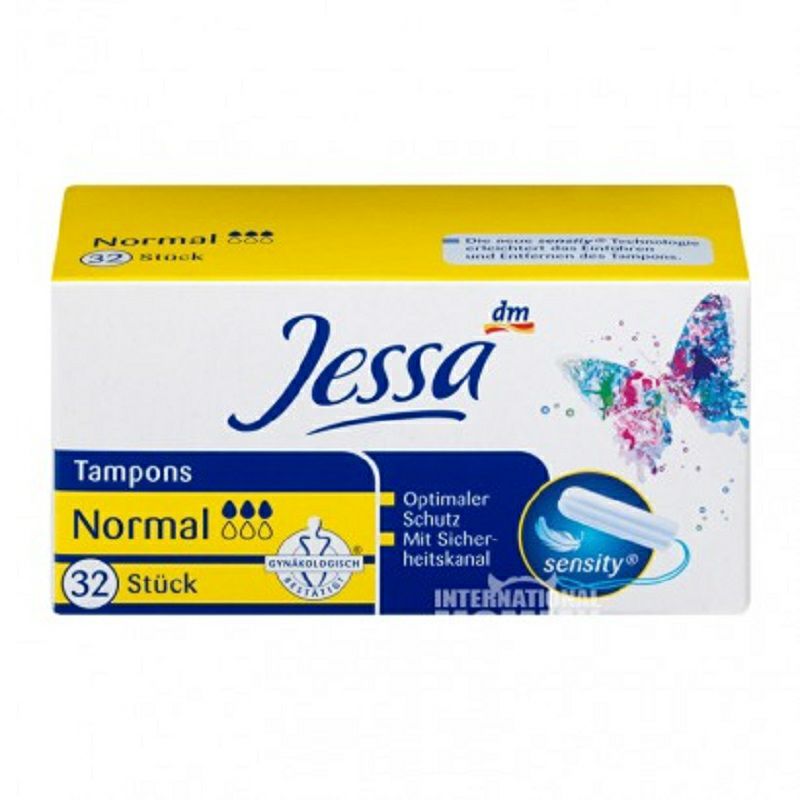 Jessa 德國Jessa內置式3滴水衛生棉條32支裝 海外本土原版