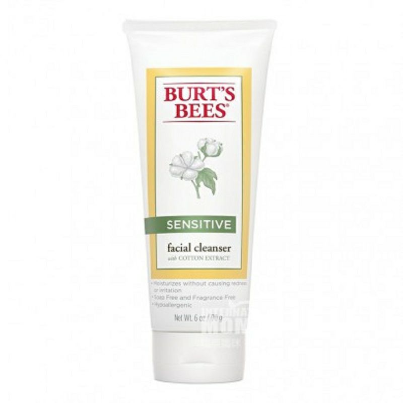 BURT'S BEES 美國小蜜蜂棉花精華敏感肌膚潔面乳 海外本土原版
