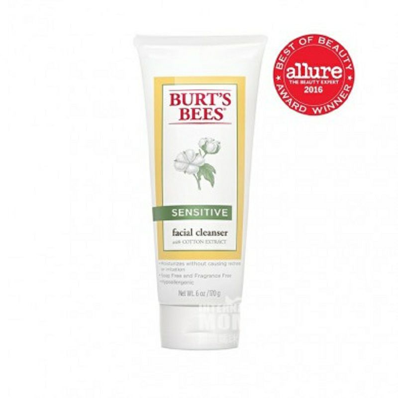 BURT'S BEES 美國小蜜蜂棉花精華敏感肌膚潔面乳 海外本土原版
