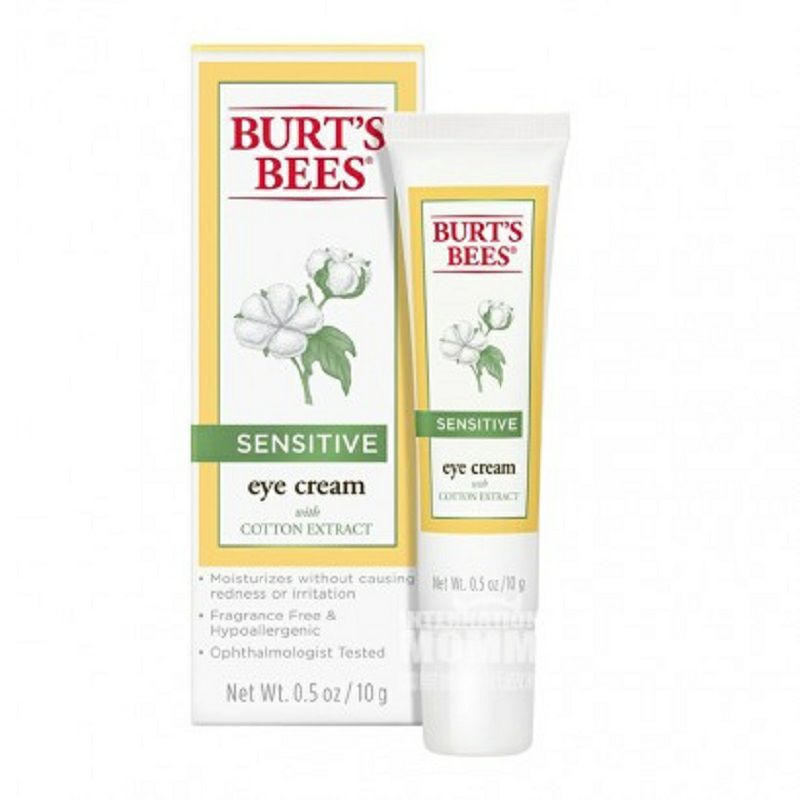 BURT'S BEES 美國小蜜蜂棉花精華敏感肌膚滋潤舒緩眼霜 海外本土原版