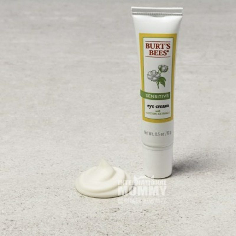 BURT'S BEES 美國小蜜蜂棉花精華敏感肌膚滋潤舒緩眼霜 海外本土原版