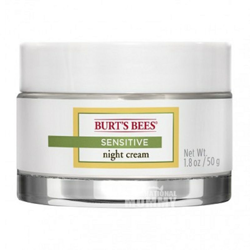 BURT'S BEES 美國小蜜蜂棉花精華敏感肌膚滋潤舒緩晚霜 海外本土原版