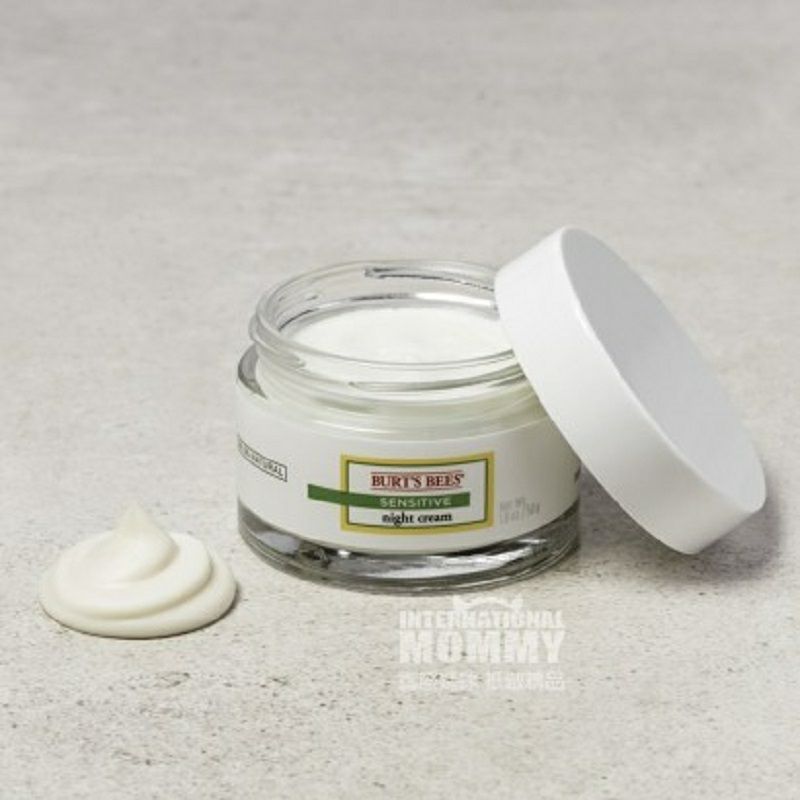 BURT'S BEES 美國小蜜蜂棉花精華敏感肌膚滋潤舒緩晚霜 海外本土原版