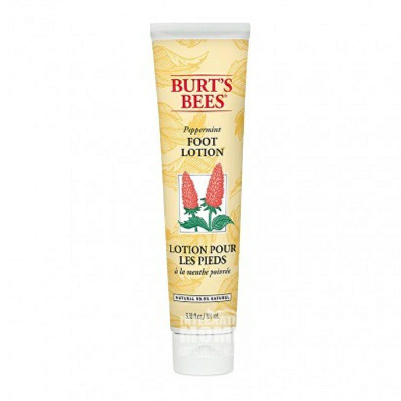 BURT'S BEES 美國小蜜蜂薄荷清新足部修復舒緩乳霜 海外本土原版