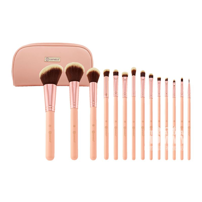 Bh cosmetics 美國Bh cosmetics櫻花粉化妝刷14件套 海外本土原版