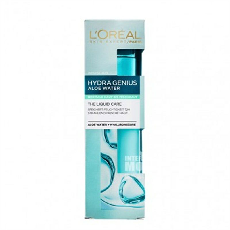 L'OREAL Paris 法國巴黎歐萊雅72小時蘆薈保濕水混合性肌膚 海外本土原版