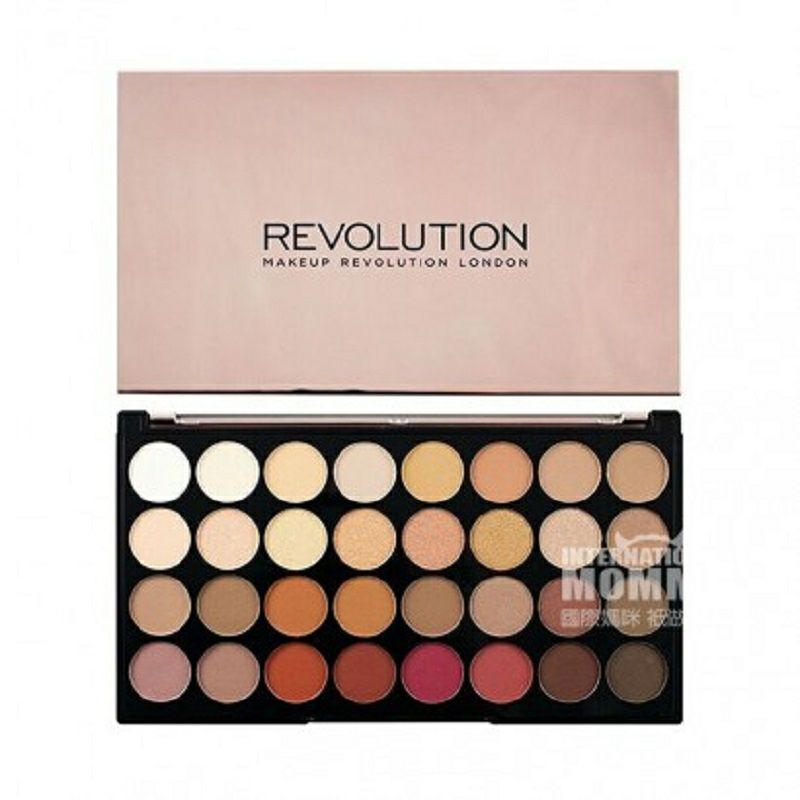 MAKEUP REVOLUTION 英國MAKEUP REVOLUTION 32色桃花色系眼影盤 海外本土原版