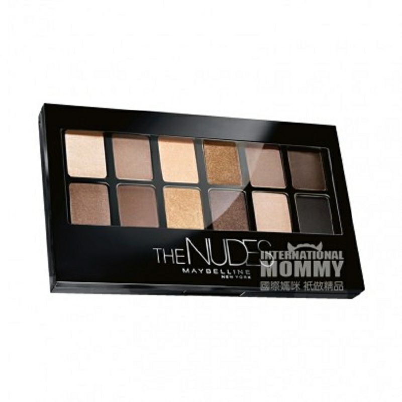 MAYBELLINE NEW YORK 美國美寶蓮紐約裸色風暴十二色眼影盤 海外本土原版
