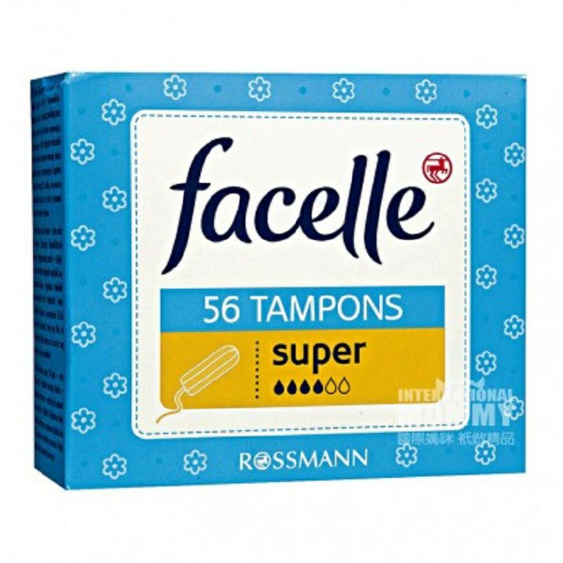 Facelle 德國Facelle內置衛生棉條4滴水56支 海外本土原版