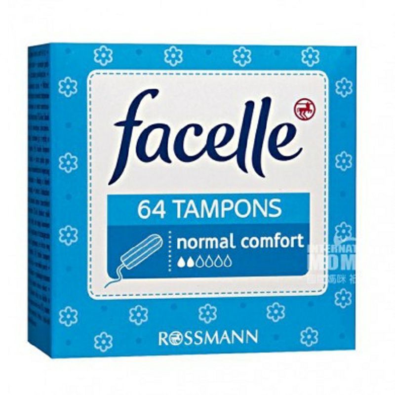 Facelle 德國Facelle內置衛生棉條2滴水64支 海外本土原版