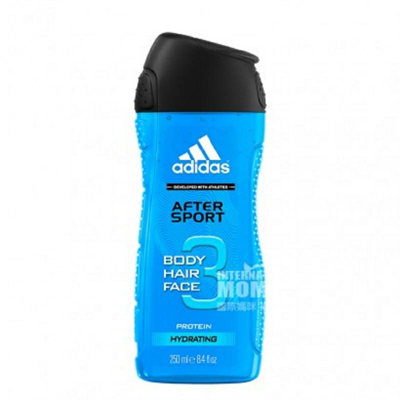 Adidas 德國阿迪達斯運動型三合一潔面洗發沐浴露*4 海外本土原版