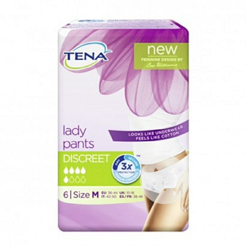 TENA 德國TENA透氣女士中號一次性衛生巾內褲五滴水 海外本土原版