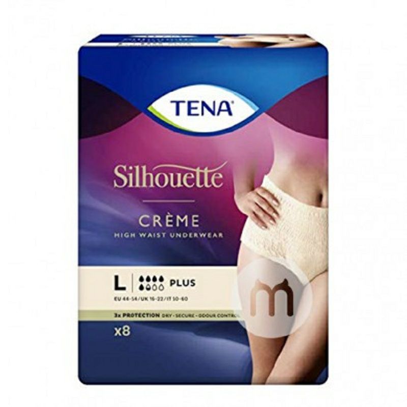 TENA 德國TENA透氣女士大號一次性衛生巾內褲8片裝 海外本土原版