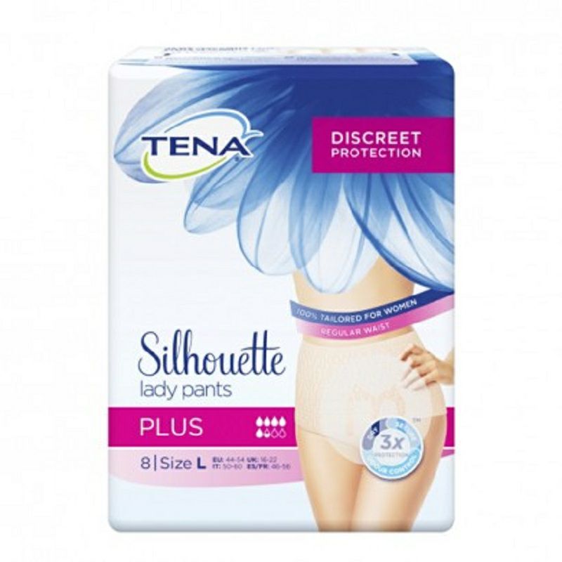 TENA 德國TENA透氣女士大號一次性衛生巾內褲8片裝 海外本土原版