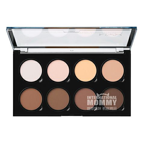 NYX 美國NYX八色高光遮瑕修容盤 海外本土原版