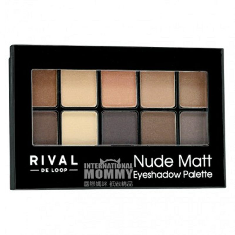 Rival de Loop 德國瑞德露裸色啞光10色眼影盤 海外本土原版