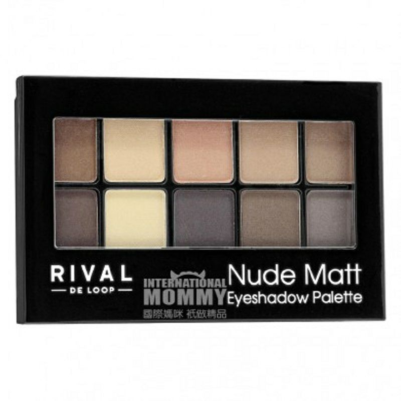 Rival de Loop 德國瑞德露裸色啞光10色眼影盤 海外本土原版